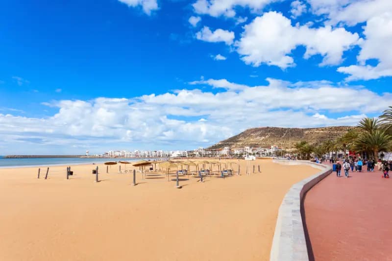 Agadir beach and travel experience
