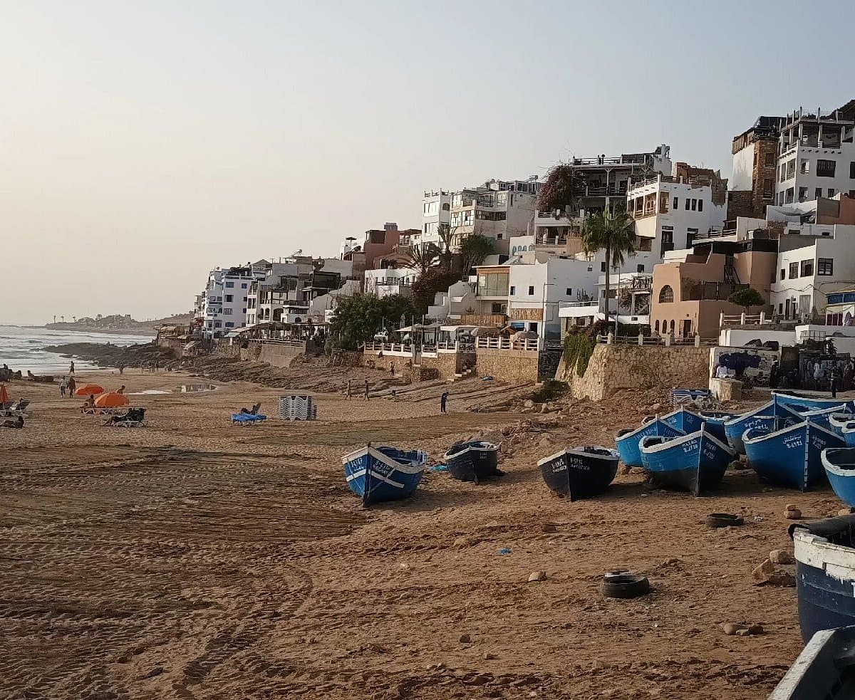 Taghazout architecture and local atmosphere