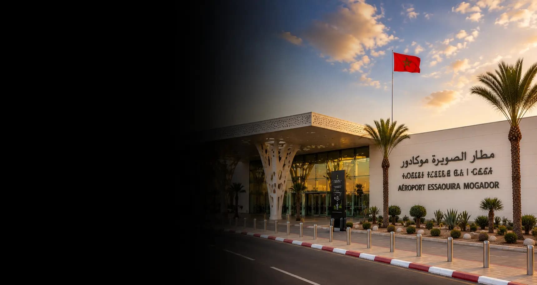Terminal passeggeri dell'Aeroporto di Essaouira Mogador e servizio di trasferimento aeroportuale