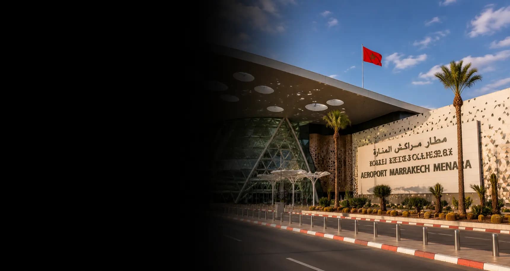 Terminal passeggeri dell'Aeroporto di Marrakech Menara e servizio di transfer aeroportuale