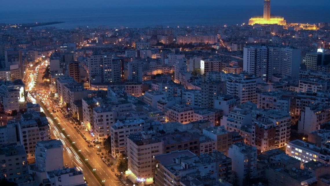 Casablanca panoramic destination view