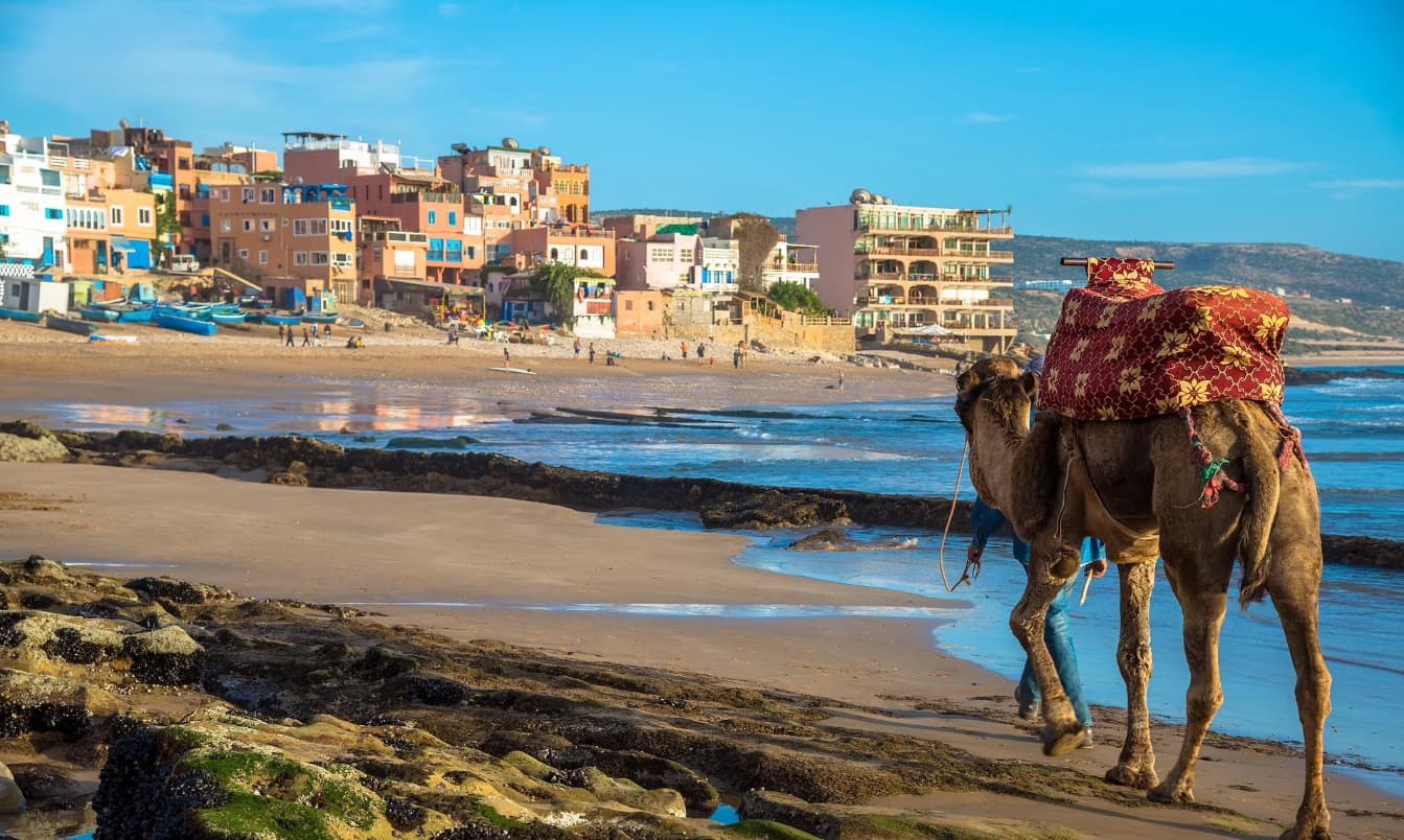Taghazout surf village and private airport transfer destination