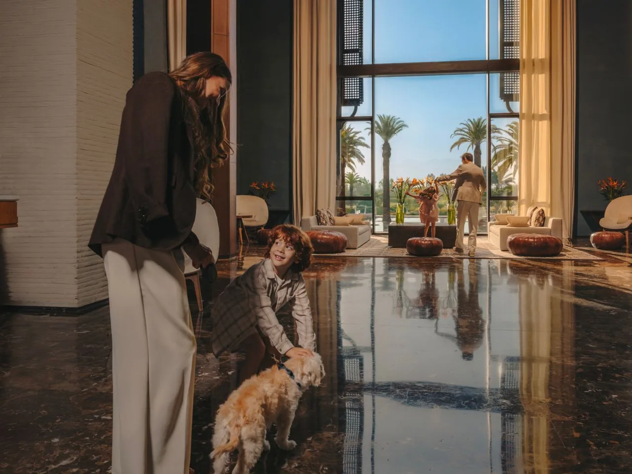 Salon et lumière des jardins — Fairmont Royal Palm Marrakech