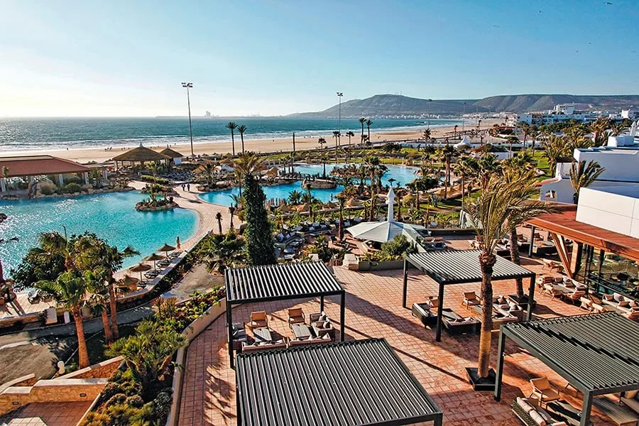 Vue de la baie depuis le resort — Riu Tikida Dunas