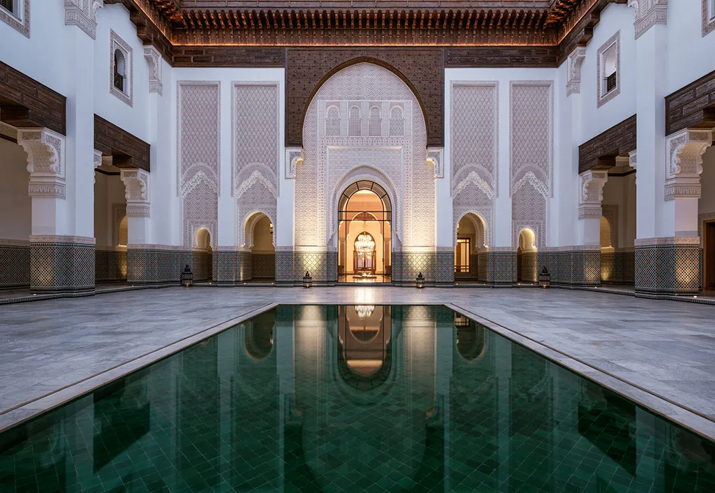 Cour intérieure et bassin — The Oberoi, Marrakech