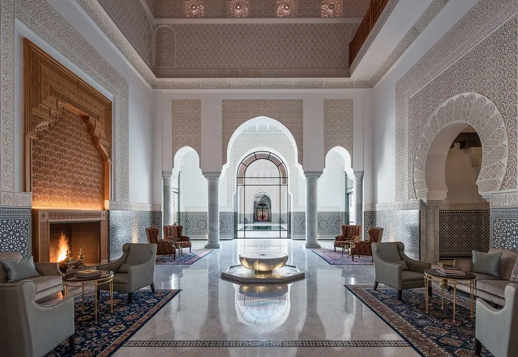 Salon et architecture du palais — The Oberoi, Marrakech